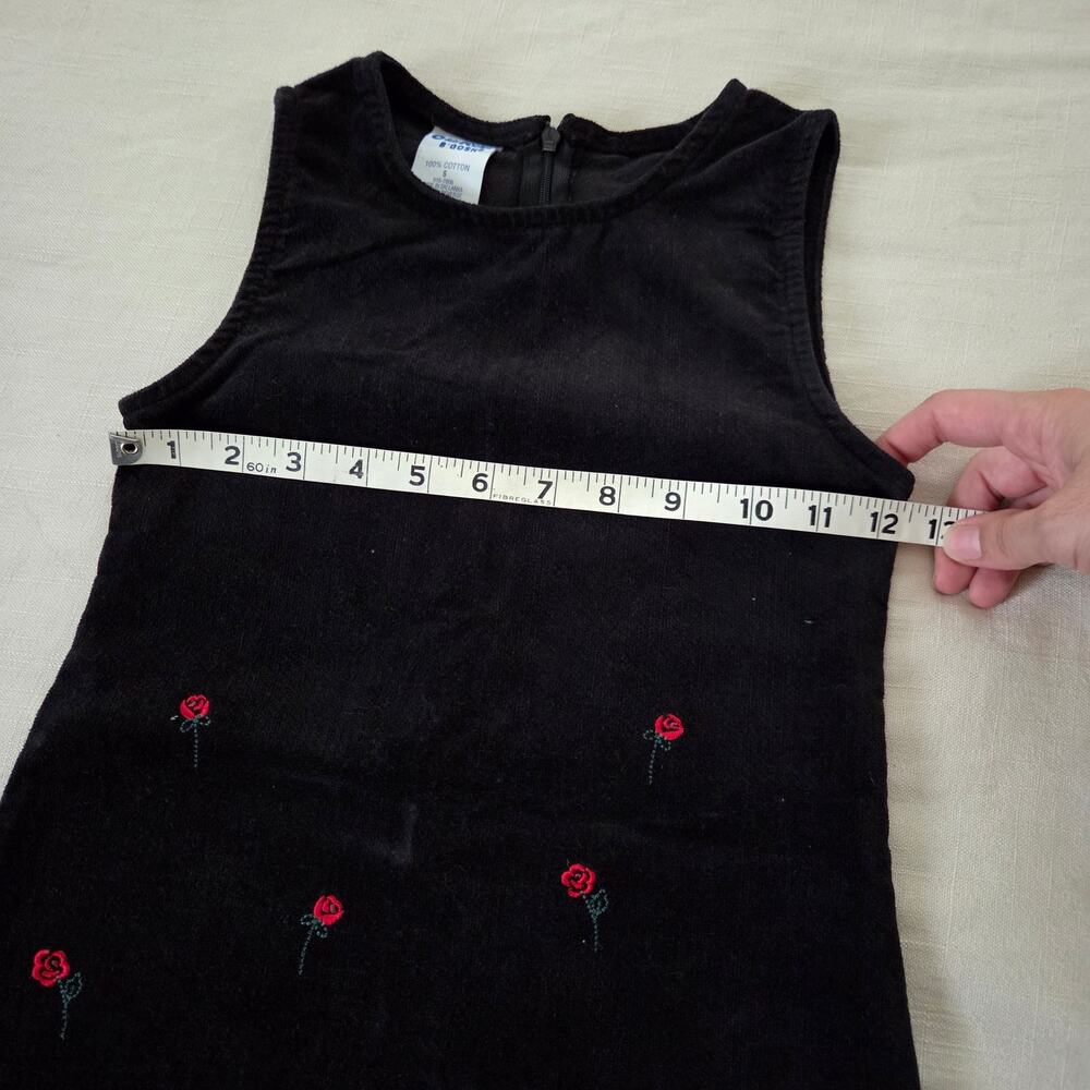 Vintage Oshkosh Velvet Rose Dress 5t - Picture 5 of 6